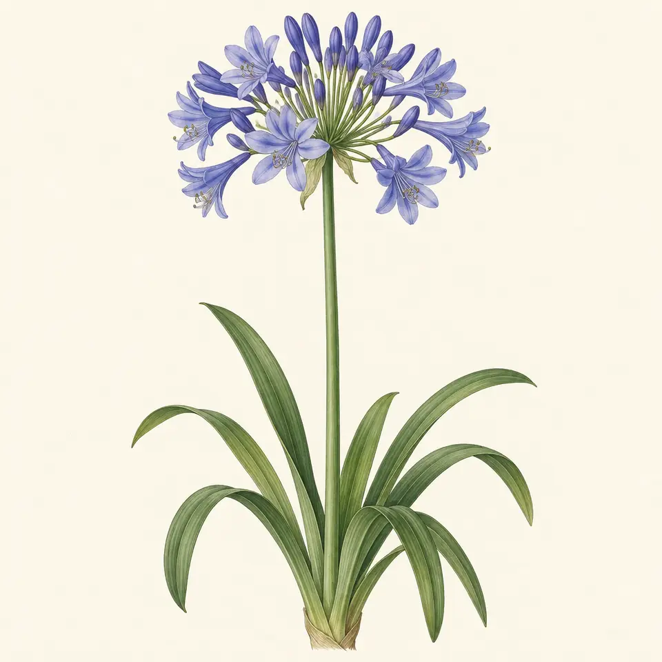Agapanthus (illustration)