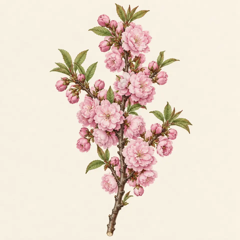 Flowering Almond (illustration)