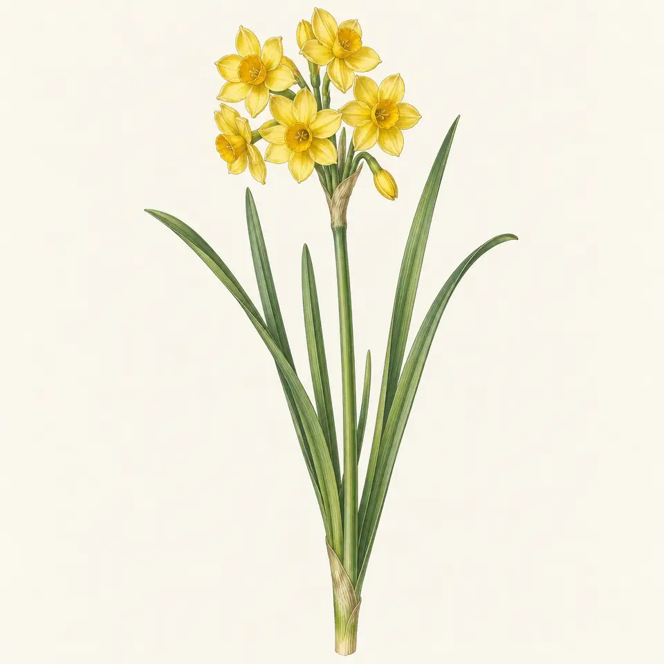 Jonquil (Daffodil) (illustration)