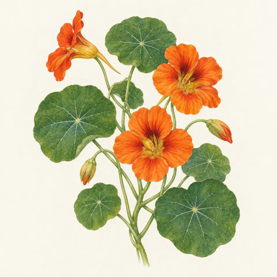 Nasturtium (illustration)