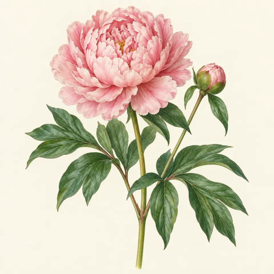 Peony (illustration)