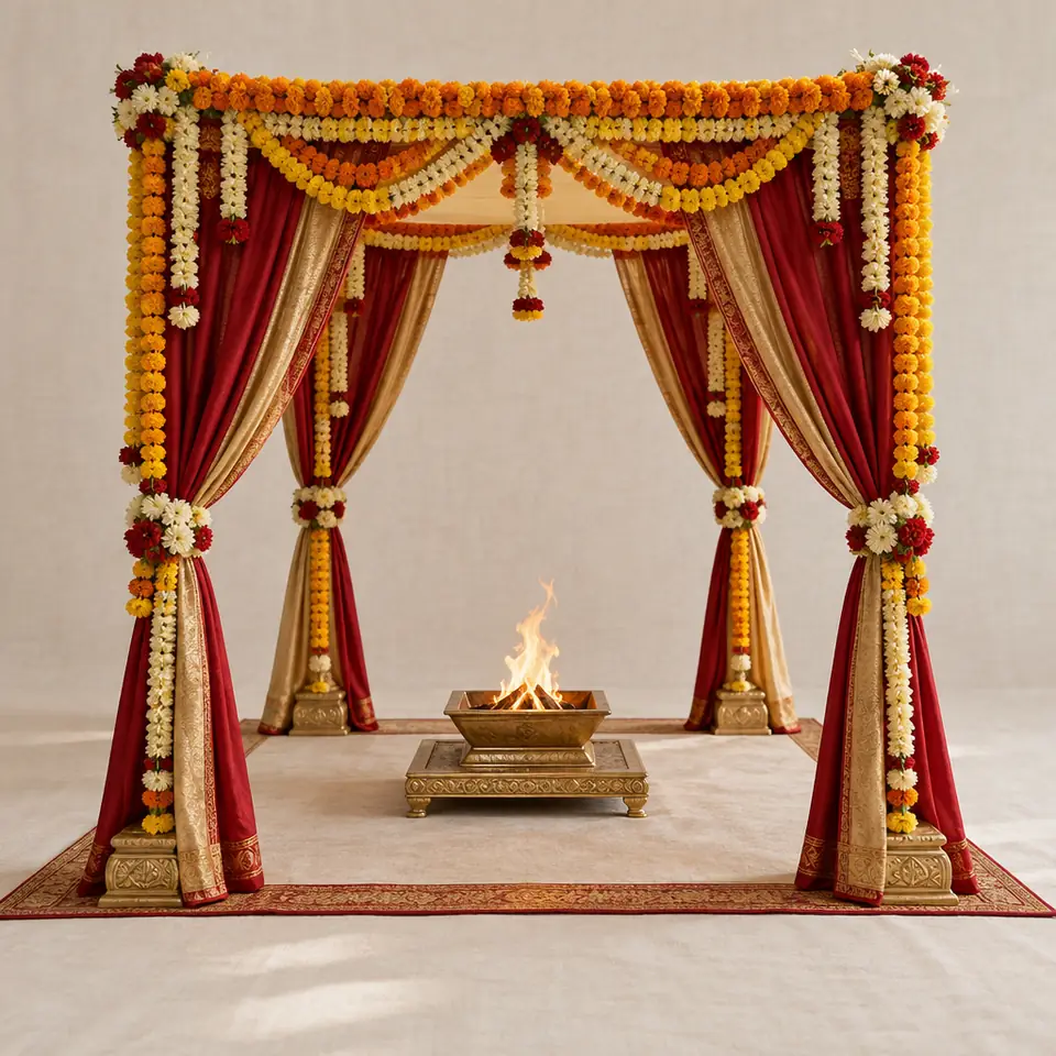 The mandap (illustration)