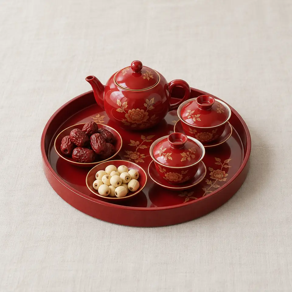 The tea ceremony (illustration)